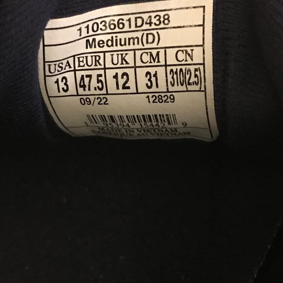 Brooks Adrenaline GTS 22 Blue Peacoat/Grey/Sunflower Running Men’s 13 D - Picture 6 of 7